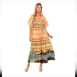 Scotch & Soda Organic Cotton Printed Abei Marcus Beach Kaftan